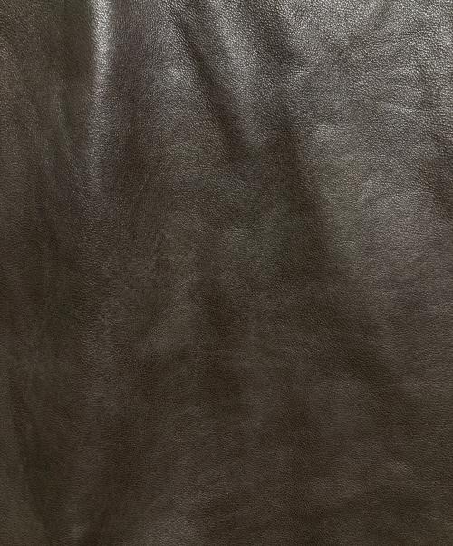 ELIE TAHARI（エリータハリ）ELIE TAHARI (エリータハリ) レザーカバーオール ブラウン サイズ:不明（実寸参照)の古着・服飾アイテム