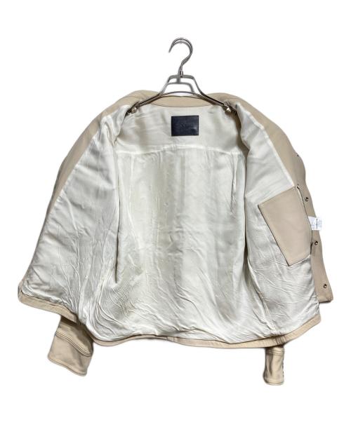 the letters（レターズ）The Letters (レターズ) WESTERN SHORT GOAT SKIN JACKET アイボリー サイズ:Mの古着・服飾アイテム
