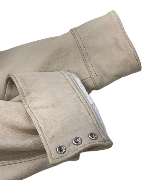 the letters（レターズ）The Letters (レターズ) WESTERN SHORT GOAT SKIN JACKET アイボリー サイズ:Mの古着・服飾アイテム