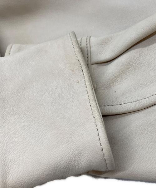 the letters（レターズ）The Letters (レターズ) WESTERN SHORT GOAT SKIN JACKET アイボリー サイズ:Mの古着・服飾アイテム