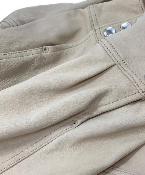 the letters（レターズ）The Letters (レターズ) WESTERN SHORT GOAT SKIN JACKET アイボリー サイズ:Mの古着・服飾アイテム