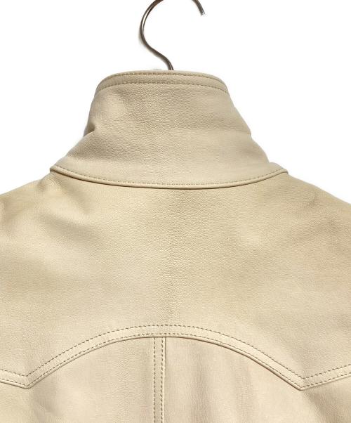 the letters（レターズ）The Letters (レターズ) WESTERN SHORT GOAT SKIN JACKET アイボリー サイズ:Mの古着・服飾アイテム