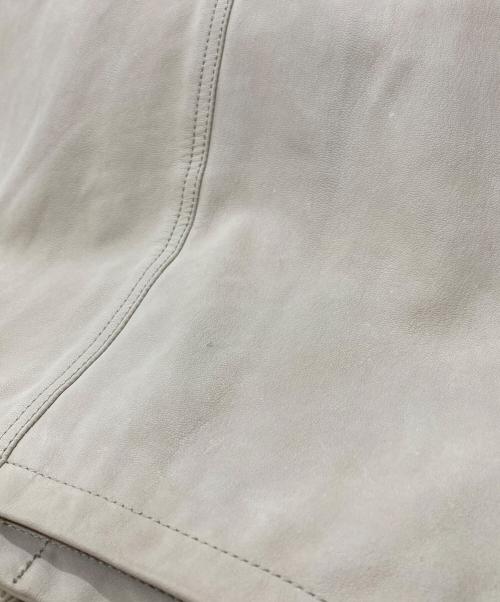 the letters（レターズ）The Letters (レターズ) WESTERN SHORT GOAT SKIN JACKET アイボリー サイズ:Mの古着・服飾アイテム