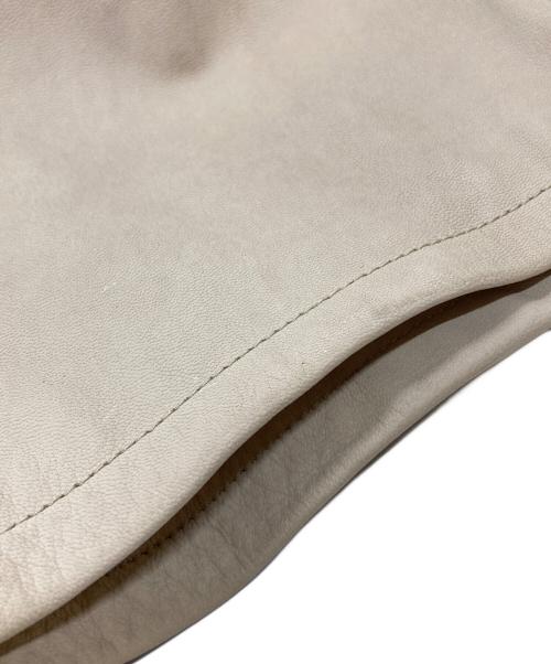 the letters（レターズ）The Letters (レターズ) WESTERN SHORT GOAT SKIN JACKET アイボリー サイズ:Mの古着・服飾アイテム