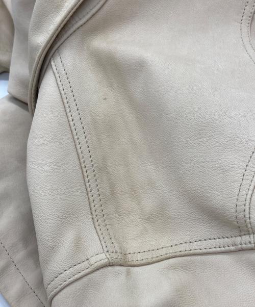 the letters（レターズ）The Letters (レターズ) WESTERN SHORT GOAT SKIN JACKET アイボリー サイズ:Mの古着・服飾アイテム