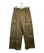 BLAYMOREブレイモア）の古着「String Cord Cargo Pants/ドローストリング・カーゴパンツ」｜オリーブ