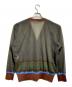 TOGA VIRILIS (トーガ ビリリース) シアーカーディガン/Sheer cardigan ブラウン×グリーン サイズ:46：8000円