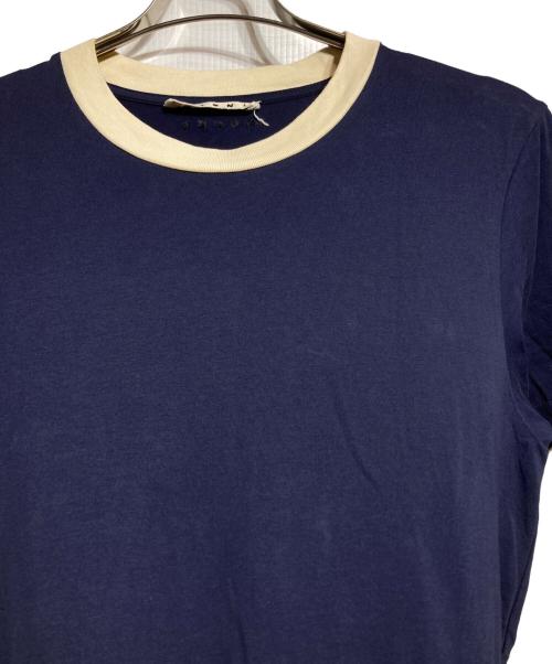 MARNI（マルニ）MARNI (マルニ) 半袖コットンTシャツ/Short-sleeve cotton T-shirt ネイビー サイズ:48の古着・服飾アイテム
