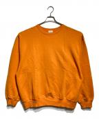 DRIES VAN NOTENドリスヴァンノッテン）の古着「オーバーサイズ クルーネック スウェットトレーナー/Oversized Crewneck Sweatshirt」｜オレンジ