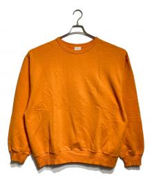 DRIES VAN NOTEN（ドリスヴァンノッテン）の古着「オーバーサイズ クルーネック スウェットトレーナー/Oversized Crewneck Sweatshirt」｜オレンジ
