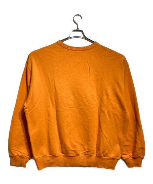 DRIES VAN NOTEN（ドリスヴァンノッテン）DRIES VAN NOTEN (ドリスヴァンノッテン) オーバーサイズ クルーネック スウェットトレーナー/Oversized Crewneck Sweatshirt オレンジ サイズ:Lの古着・服飾アイテム
