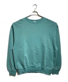 DRIES VAN NOTEN（ドリスヴァンノッテン）の古着「オーバーサイズ クルーネック スウェットトレーナー/Oversized Crewneck Sweatshirt」｜エメラルドグリーン