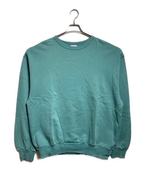 DRIES VAN NOTEN（ドリスヴァンノッテン）DRIES VAN NOTEN (ドリスヴァンノッテン) オーバーサイズ クルーネック スウェットトレーナー/Oversized Crewneck Sweatshirt エメラルドグリーン サイズ:Mの古着・服飾アイテム