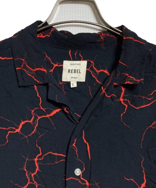 REDEFINED REBEL（リデファインド・レベル）REDEFINED REBEL (リデファインド・レベル) RRLucas Shirt/半袖シャツ ブラック サイズ:Lの古着・服飾アイテム