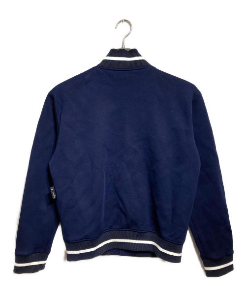 agnes b homme（アニエスベーオム）agnes b homme (アニエスベーオム) スウェットスタジャン/Sweatshirt-style varsity jacket ネイビー サイズ:2の古着・服飾アイテム