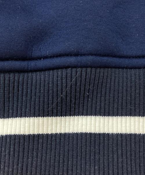 agnes b homme（アニエスベーオム）agnes b homme (アニエスベーオム) スウェットスタジャン/Sweatshirt-style varsity jacket ネイビー サイズ:2の古着・服飾アイテム