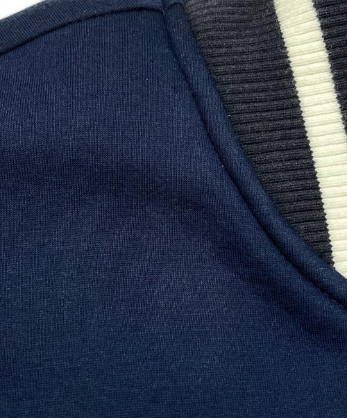agnes b homme（アニエスベーオム）agnes b homme (アニエスベーオム) スウェットスタジャン/Sweatshirt-style varsity jacket ネイビー サイズ:2の古着・服飾アイテム