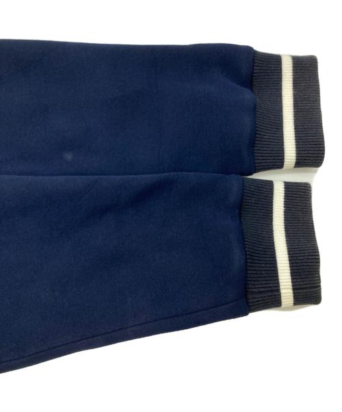 agnes b homme（アニエスベーオム）agnes b homme (アニエスベーオム) スウェットスタジャン/Sweatshirt-style varsity jacket ネイビー サイズ:2の古着・服飾アイテム
