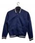 agnes b homme（アニエスベーオム）の古着「スウェットスタジャン/Sweatshirt-style varsity jacket」｜ネイビー