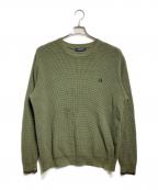 FRED PERRYフレッドペリー）の古着「Waffle Stitch Jumper/ワッフルステッチジャンパー」｜カーキ