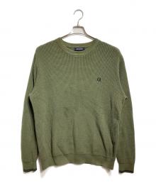 FRED PERRY（フレッドペリー）の古着「Waffle Stitch Jumper/ワッフルステッチジャンパー」｜カーキ