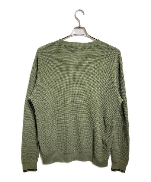 FRED PERRY（フレッドペリー）FRED PERRY (フレッドペリー) Waffle Stitch Jumper/ワッフルステッチジャンパー カーキ サイズ:Lの古着・服飾アイテム