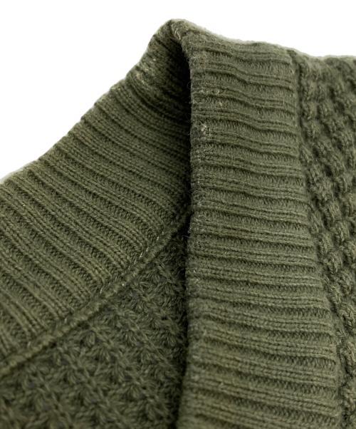 FRED PERRY（フレッドペリー）FRED PERRY (フレッドペリー) Waffle Stitch Jumper/ワッフルステッチジャンパー カーキ サイズ:Lの古着・服飾アイテム