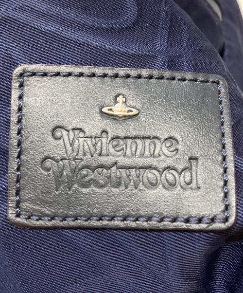 Vivienne Westwood（ヴィヴィアンウエストウッド）Vivienne Westwood (ヴィヴィアンウエストウッド) LINE ORB EMBOS リュック ネイビーの古着・服飾アイテム