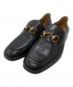 GUCCIグッチ）の古着「ホースビットローファー/Horsebit loafers」｜ブラック