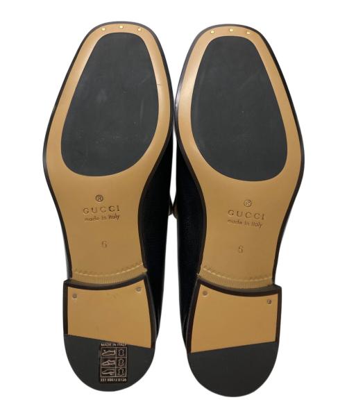 GUCCI（グッチ）GUCCI (グッチ) ホースビットローファー/Horsebit loafers ブラック サイズ:6の古着・服飾アイテム