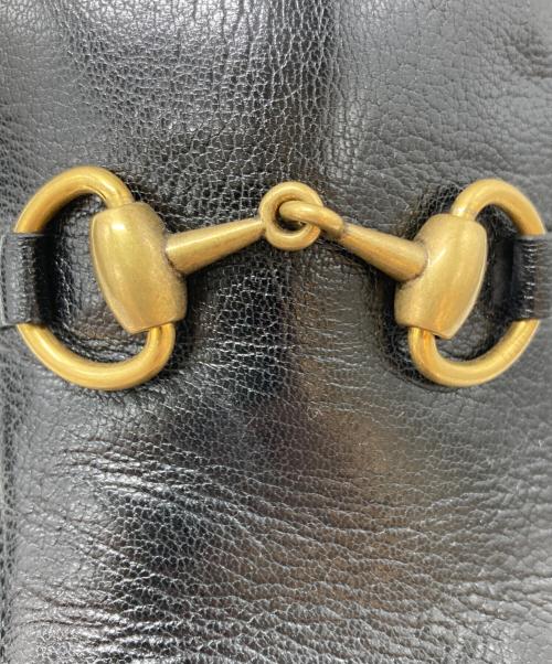 GUCCI（グッチ）GUCCI (グッチ) ホースビットローファー/Horsebit loafers ブラック サイズ:6の古着・服飾アイテム