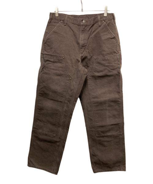CarHartt（カーハート）CarHartt (カーハート) ダブルニーダックパンツ ブラウン サイズ: W34×L32の古着・服飾アイテム