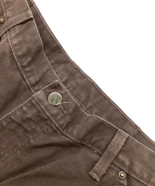 CarHartt（カーハート）CarHartt (カーハート) ダブルニーダックパンツ ブラウン サイズ: W34×L32の古着・服飾アイテム