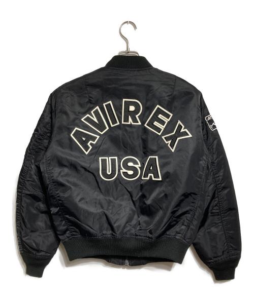 AVIREX（アヴィレックス）AVIREX (アヴィレックス) リバーシブルフライトジャケット ブラック サイズ:Mの古着・服飾アイテム