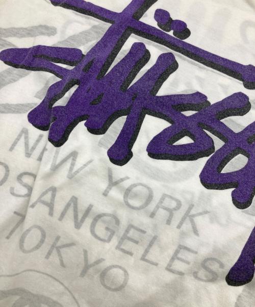stussy（ステューシー）stussy (ステューシー) 00's ラグランカットソー ホワイト サイズ:XLの古着・服飾アイテム