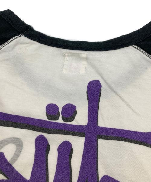 stussy（ステューシー）stussy (ステューシー) 00's ラグランカットソー ホワイト サイズ:XLの古着・服飾アイテム
