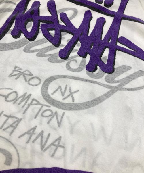 stussy（ステューシー）stussy (ステューシー) 00's ラグランカットソー ホワイト サイズ:XLの古着・服飾アイテム
