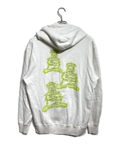 C.P COMPANY（シーピーカンパニー）C.P COMPANY (シーピーカンパニー) ロゴパーカー/Logo Hoodie ホワイト サイズ:XLの古着・服飾アイテム