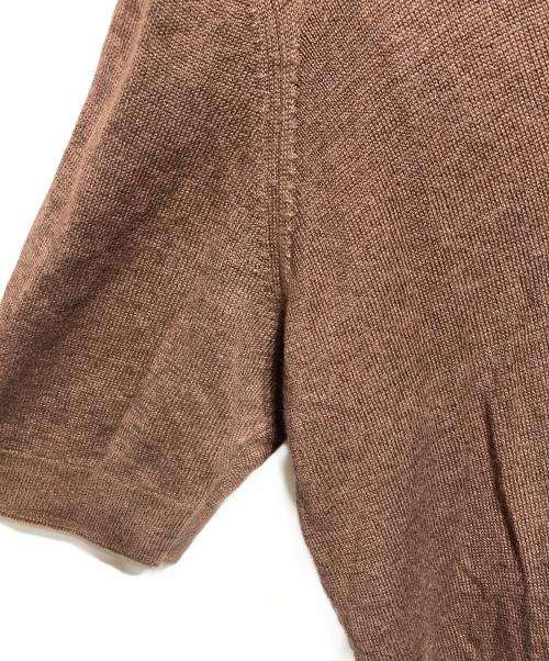 FILIPPO DE LAURENTIIS（フィリッポ・デ・ローレンティス）FILIPPO DE LAURENTIIS (フィリッポ・デ・ローレンティス) ニットポロシャツ/ Knit polo shirt ブラウン サイズ:46の古着・服飾アイテム
