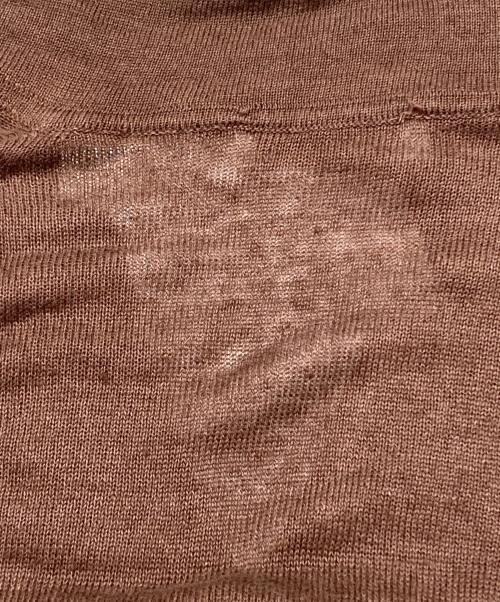 FILIPPO DE LAURENTIIS（フィリッポ・デ・ローレンティス）FILIPPO DE LAURENTIIS (フィリッポ・デ・ローレンティス) ニットポロシャツ/ Knit polo shirt ブラウン サイズ:46の古着・服飾アイテム