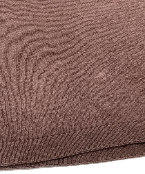 FILIPPO DE LAURENTIIS（フィリッポ・デ・ローレンティス）FILIPPO DE LAURENTIIS (フィリッポ・デ・ローレンティス) ニットポロシャツ/ Knit polo shirt ブラウン サイズ:46の古着・服飾アイテム