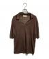 FILIPPO DE LAURENTIIS（フィリッポ・デ・ローレンティス）の古着「ニットポロシャツ/ Knit polo shirt」｜ブラウン