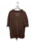 FILIPPO DE LAURENTIIS (フィリッポ・デ・ローレンティス) ニットポロシャツ/ Knit polo shirt ブラウン サイズ:46：9000円