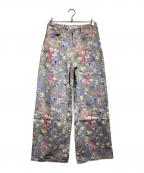 Desigualデシグアル）の古着「ワイドレッグデニムパンツ/Wide-leg denim pants」｜マルチカラー