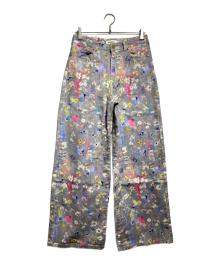 Desigual（デシグアル）の古着「ワイドレッグデニムパンツ/Wide-leg denim pants」｜マルチカラー