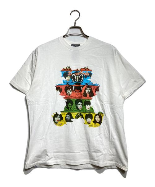 Hysteric Glamour（ヒステリックグラマー）Hysteric Glamour (ヒステリックグラマー) ROLLING STONES (ローリングストーンズ) FIRE RS BEAR Tシャツ/ファイアーローリングストーンズベア Tee ホワイト サイズ:XLの古着・服飾アイテム