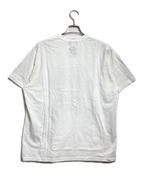 Hysteric Glamour（ヒステリックグラマー）Hysteric Glamour (ヒステリックグラマー) ROLLING STONES (ローリングストーンズ) FIRE RS BEAR Tシャツ/ファイアーローリングストーンズベア Tee ホワイト サイズ:XLの古着・服飾アイテム