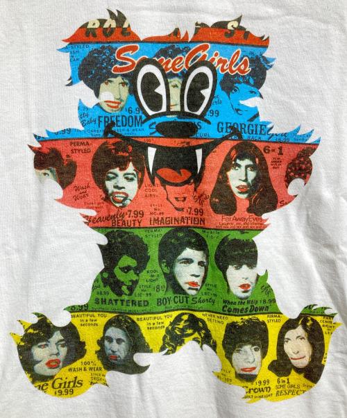 Hysteric Glamour（ヒステリックグラマー）Hysteric Glamour (ヒステリックグラマー) ROLLING STONES (ローリングストーンズ) FIRE RS BEAR Tシャツ/ファイアーローリングストーンズベア Tee ホワイト サイズ:XLの古着・服飾アイテム