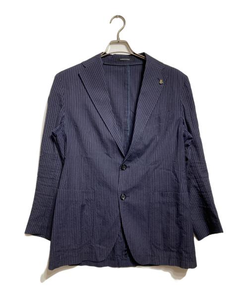 TAGLIATORE（タリアトーレ）TAGLIATORE (タリアトーレ) 2Bストライプジャケット ネイビー サイズ:48の古着・服飾アイテム