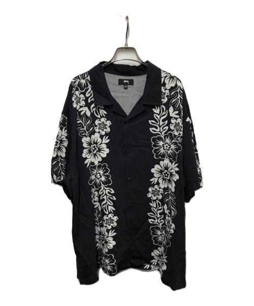 stussy（ステューシー）stussy (ステューシー) Hawaiian Pattern アロハシャツ ブラック サイズ:	SIZE Lの古着・服飾アイテム